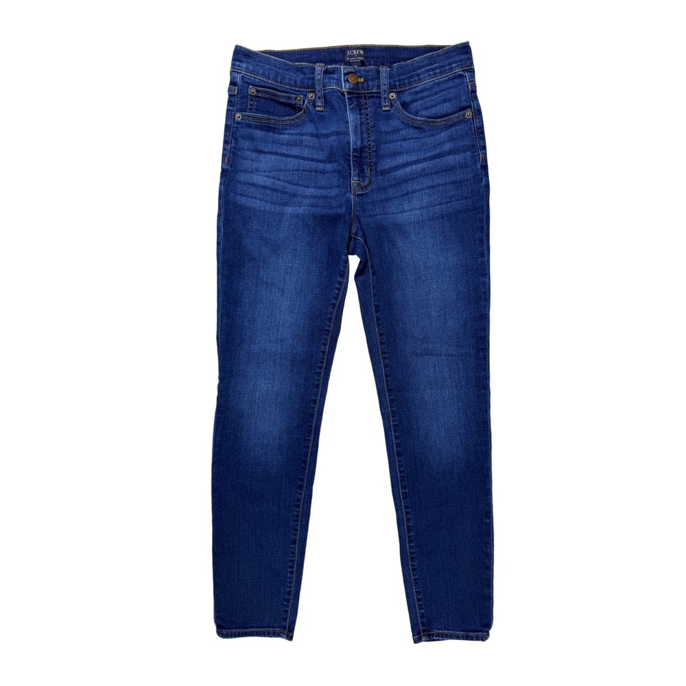 J.Crew 9" High-Rise Skinny Jeans‎ Women 28 Blue Excellent AK525 Re-Imagined